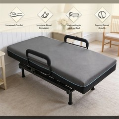 Electric Lift Bed for Seniors with OneTouch Backrest Lift & Wired Remote Control