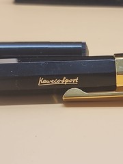 Kaweco Classic Sport Fountain Pen Black Nib Medium Royal Blue Ink 7 Cartridges