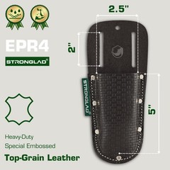 STRONGLAD Pliers Holster – Leather Tool Holder for Belt, Medium, Dark-Brown