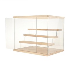 4 Layer Acrylic Display Case 11.8″x9.45″x10.24″ Clear Box Dustproof Showcase