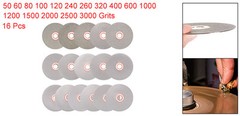 Diamond Flat Lap Disc Set 4″ x 5/8″ Arbor 50-3000 Grit Grinding Wheel