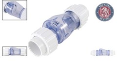 Vertical & Horizontal 2.0 Inch Clear Check Valve – All-Purpose PVC Solution