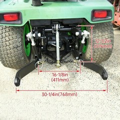 For John Deere 316 318 322 330 332 420 430 Powder Coated 3 Point Rear Hitch Kit