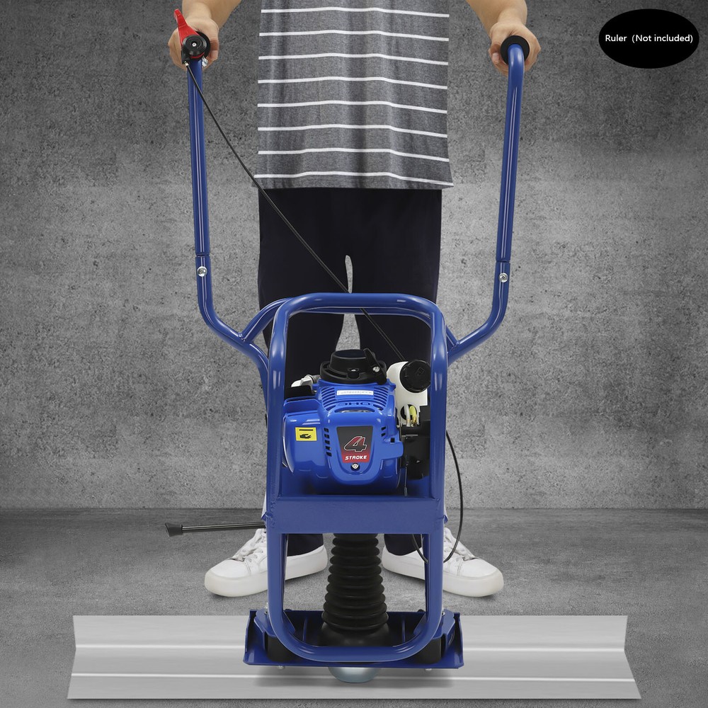 NEW! Gas Power Concrete 4-Stroke Surface Vibratory Leveling Screed Tamper
