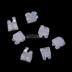 AZDENT Dental Orthodontic Ceramic Bracket Braces Mesh Base Roth/MBT 20pcs/Kit