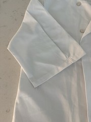 Chef Designs M-SS White Double Breasted Short Sleeve Polycotton Chef Coat
