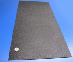 ABS Sheet Haircell Textured, 1 Side, Black, .094″ (3/32″) x 12″ x 24″, 4 Units