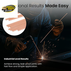42 Pcs Brazing Rods AWS Bcup-5 15% Silver Solder Phos Copper Brazing Alloy Flat