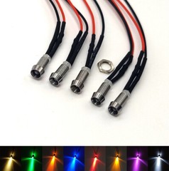 3mm Ultra Bright Pre-Wired LEDs 5mm Panel Mount Indicator 3V 6V 9V 12V 24V~220V