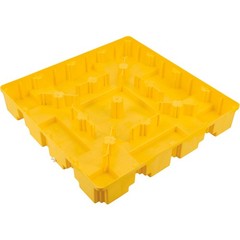 Global Industrial 4 Drum Low Profile Spill Containment Pallet with Drain