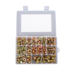 240 Pcs Flanged Bolts And Nuts Kit Grade 8.8 Metric M5 M6 M8 14 Sizes Bolts