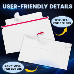 180 Pack Mailer Trading Card Envelopes，7″ X 4.35″ Trading Card Mailers for Shipp