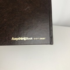 Anything Book Journal Diary Sketch Notebook Brown Gold Vintage Unruled Blank