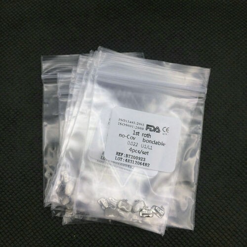 10Packs Dental Orthodontic Buccal Tubes 1st Roth .022 Molar Bondable No-con/Cov