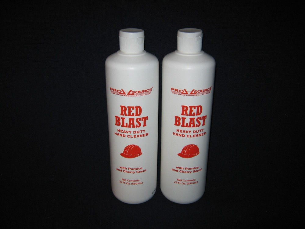 TWO {2} PRO SOURCE 22 OZ. RED BLAST H/D HAND CLEANER WITH PUMICE-FREE SHIP-BIN 6