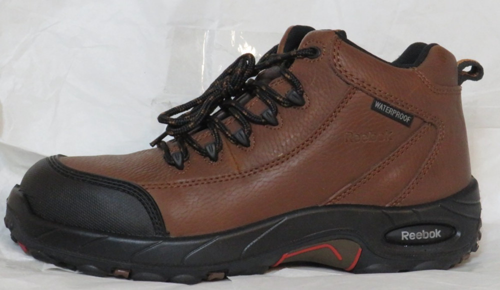 REEBOK MENS TIAHAWK WORK BOOT US 7.5 W (WIDE) BROWN COMP TOE F2413 EH WP NIB