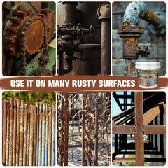 2-in-1 Rust Converter & Metal Primer – 1-Step Rust Stopper, Anti-Rust Coating…