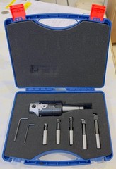 Gripfast 2″ Boring Head with ISO30 Shank & 5pcs Brazed Tools in Plastic Case