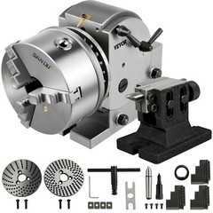 Indexing Dividing Head BS-1 6″ 3 Jaw Chuck & Tailstock for CNC Milling Machine