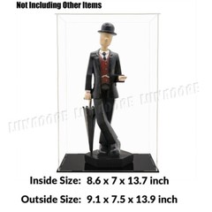 Large Acrylic Display Case Box Collectibles Diecast 1/18 Dustproof Self-Install