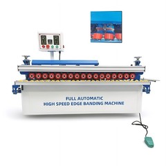 Auto Woodworking Edge Banding Machine Double-sided Adhesive Coating 0-6m/min