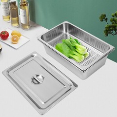 3-Pack Full Size Hotel Pan Steam Table Pan Restaurant Dishes Food Warmer Tray