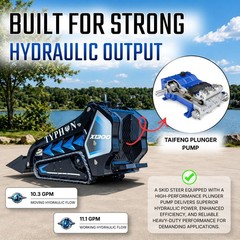 New TYPHON STOMP Kubota D1105 25HP Mini Skid Steer Loader w 1 Attachment Option