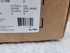 GE, THQMV175E, Circuit Breaker, 175 Amps 120/240V ( NEW )