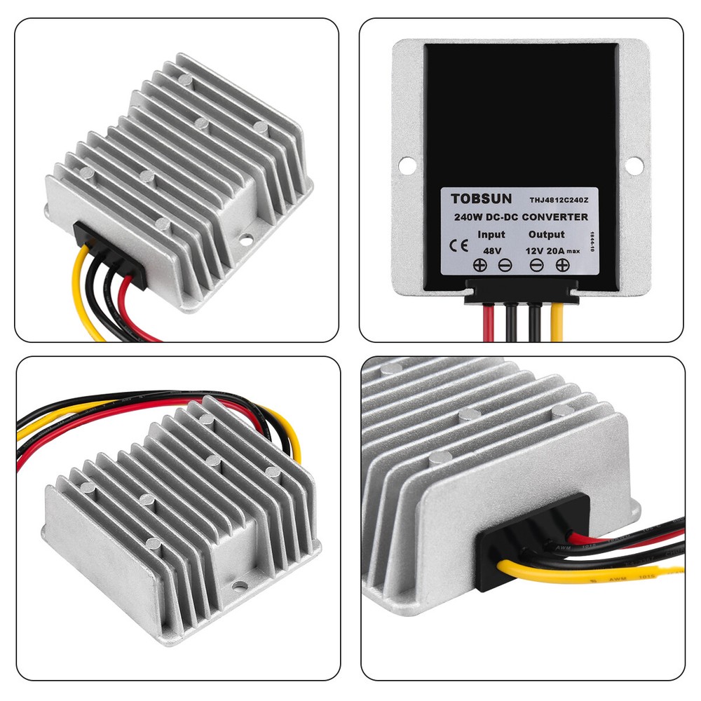 Voltage Regulator DC 48V Step Down to DC 12V 20A 240W Buck Converter Waterproof
