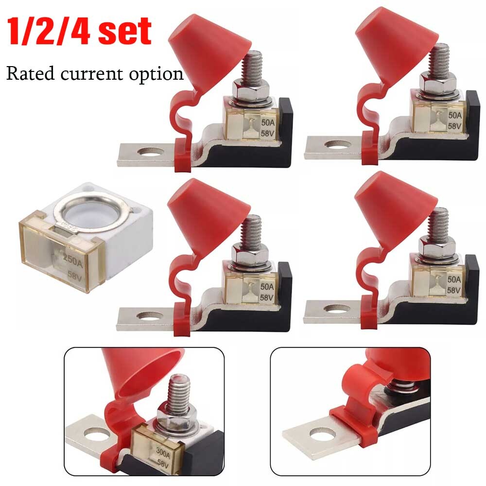 1/2/4Set Terminal Fuse Block Kit Fuse Max Voltage For Car Marine Boat RV 60-300A