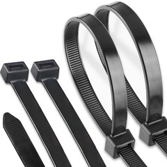 18 Inch Black Zip Ties Heavy Duty 50 PACK, 250 LBS Ultra Exclusive Strong Plasti