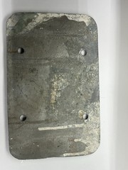 Vintage Metal Sprinkler Plate Sign “SECTIONAL DRAIN” 4 Mounting Holes