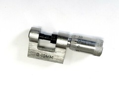 Mini Micrometer 10mm Small Micrometer Pocket Size Metric 0-10mm x 0.01mm
