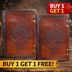 Leather Notebook Tree of Life 5×7 Inch Journal Diary Sketchbook 200 Pages B1 G1
