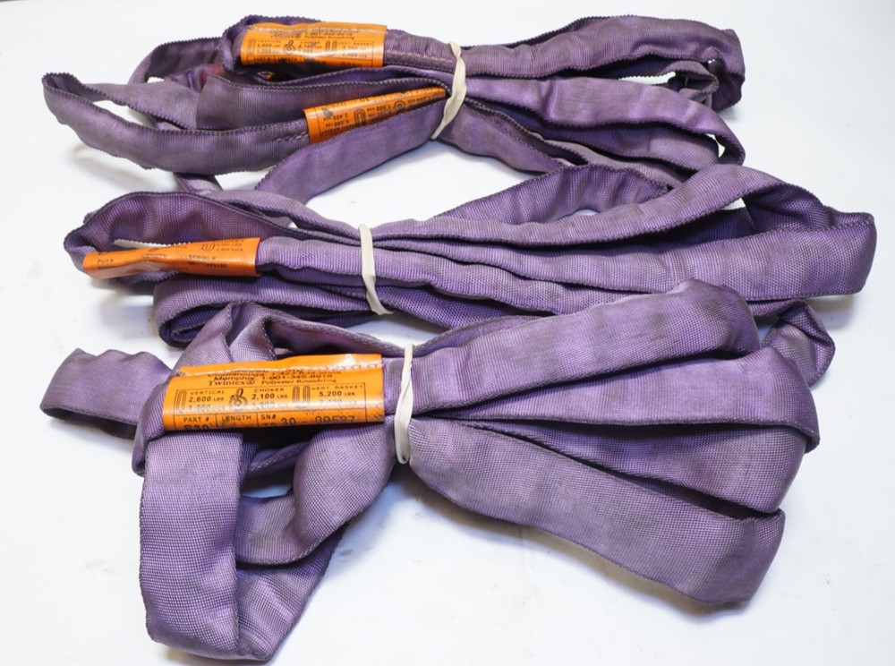 USED! Mixed Lot 3x Twintex Polyester Roundsling E30 3′ & 1x E30 6′ & 1x E30AS 6′