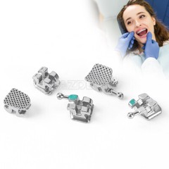 AZDENT Dental Ortho MIM Monoblock Brackets Brace Mini Roth/MBT .022/.018 345