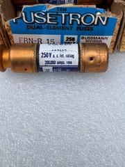 Fusetron FRN-R-15 Dual Element Time Delay Class RK5 Fuses (6 boxes of 10) =60