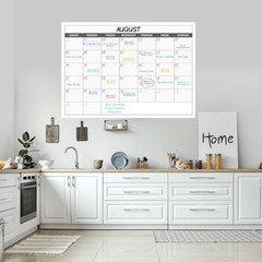 Large Dry Erase Calendar for Wall – Undated 1 Month 30″ x 40″, Classic Black