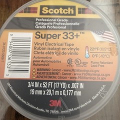 (20 ROLLS) 2PK Scotch 3M Super 33+ Vinyl Electrical Tape 06133 52FT NEW Fast 📦