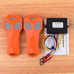12V Wireless Winch Remote Control 2 Pack – 100FT Universal 5 Wire Controller …