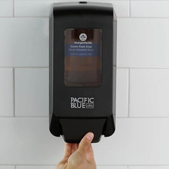 (53057) Pacific Blue Ultra Manual Push Soap Dispenser, Wall Mounted, Easy to Ins