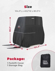 KEMIMOTO For most Standard Forklifts 420D Heavy Duty Forklift Storage Cover