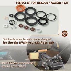 J-122 Hydraulic Seal Kit for Lincoln Walker 1.5 Ton Floor Jack Model 93632 18PCS
