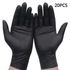Disposable Gloves Nitrile Black 50/20PCS Latex Free Waterproof Durable