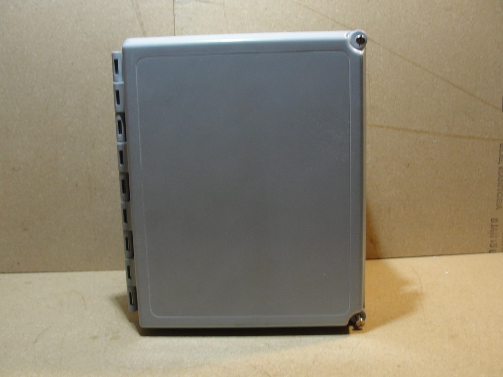 New Hoffman A-1086CHSCFG Fiberglass Enclosure Cabinet Box 10″ x 8″ x 6″