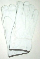 Goatskin Leather Gloves Driver Glove Gray Men’s Work Gloves Size Large Pair