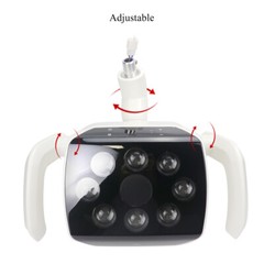 22mm/26mm Dental Shadowless Lamp Oral Light with 8 Pcs LEDs For Dental Chair CE