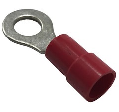 (10) Vinyl Insulated 8 AWG Gauge # 3/8″ Ring Terminal Crimp Wire Connector USA