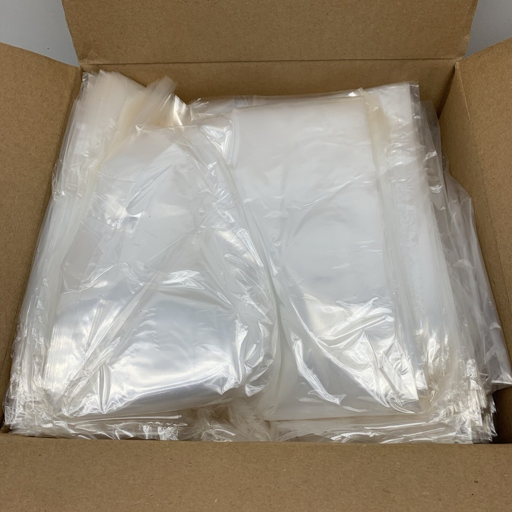 (500-Pack) Pitt Plastics 1.2 MIL Clear Poly Bags 12″ x 8″ x 30″ Deep/Long/Tall