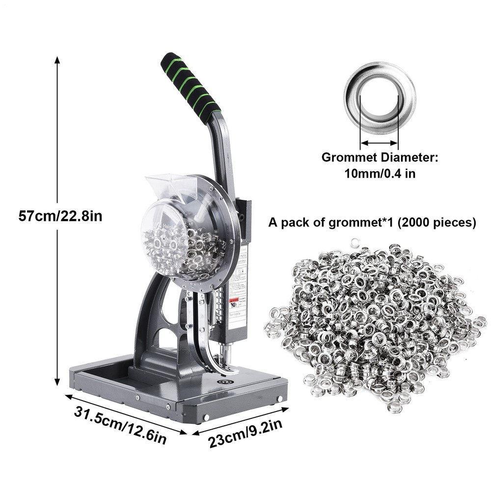 Grommet Tool Kit, Automatic Eyelet Feeding Hand Manual Hole Eyelet Press Punch